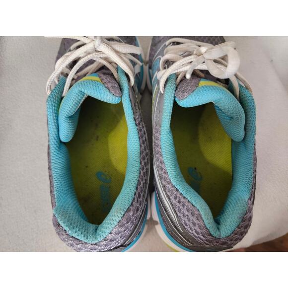 ASICS Womens Athletic Shoes Size 8 Teal Blue Green Run  F911212 T3A79 - Picture 7 of 8